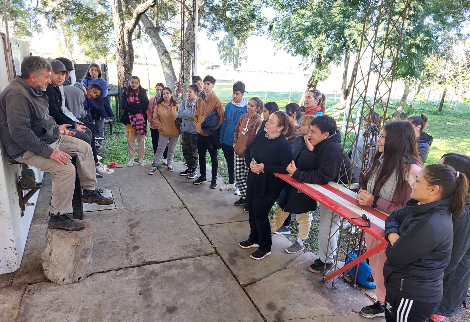 Campamento estudiantil en Las Gamas