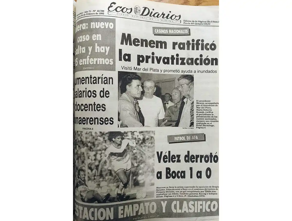 Lunes 24 de febrero de 1992