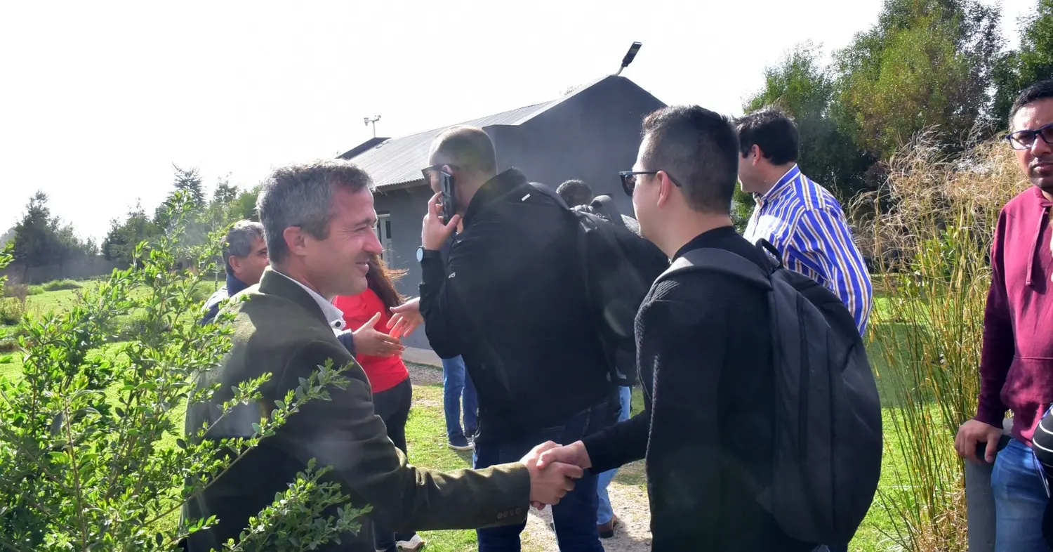 En Ayacucho. Barrena participó del encuentro junto a varios funcionarios