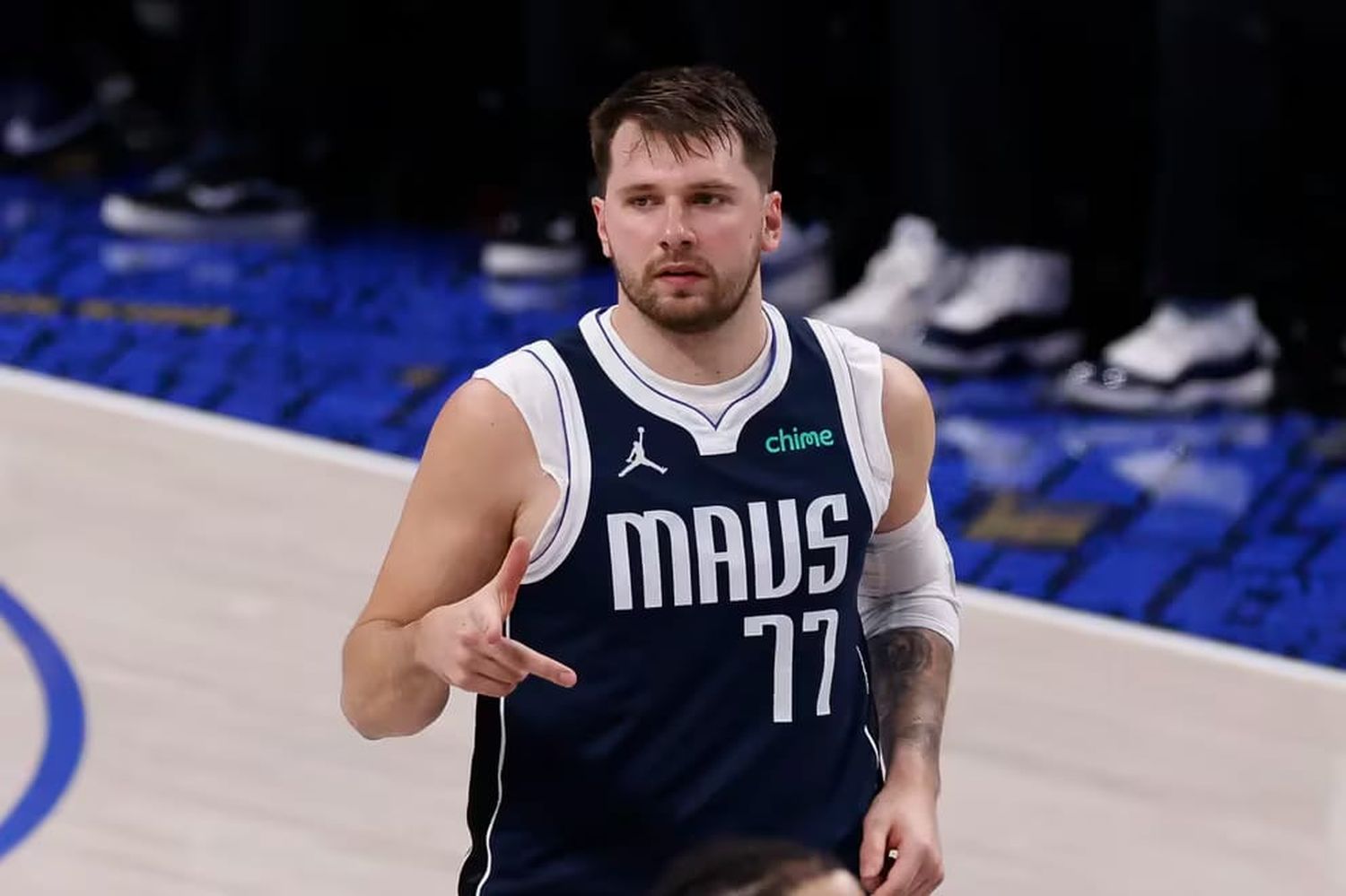 Luka Doncic with The Mavericks