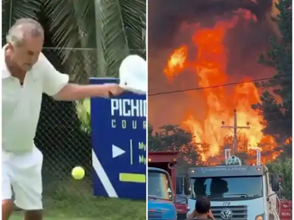 Mientras se quema El Bolsón, Scioli se mostró jugando al paddle: El Gobierno nacional destinó 5 mil millones a Río Negro