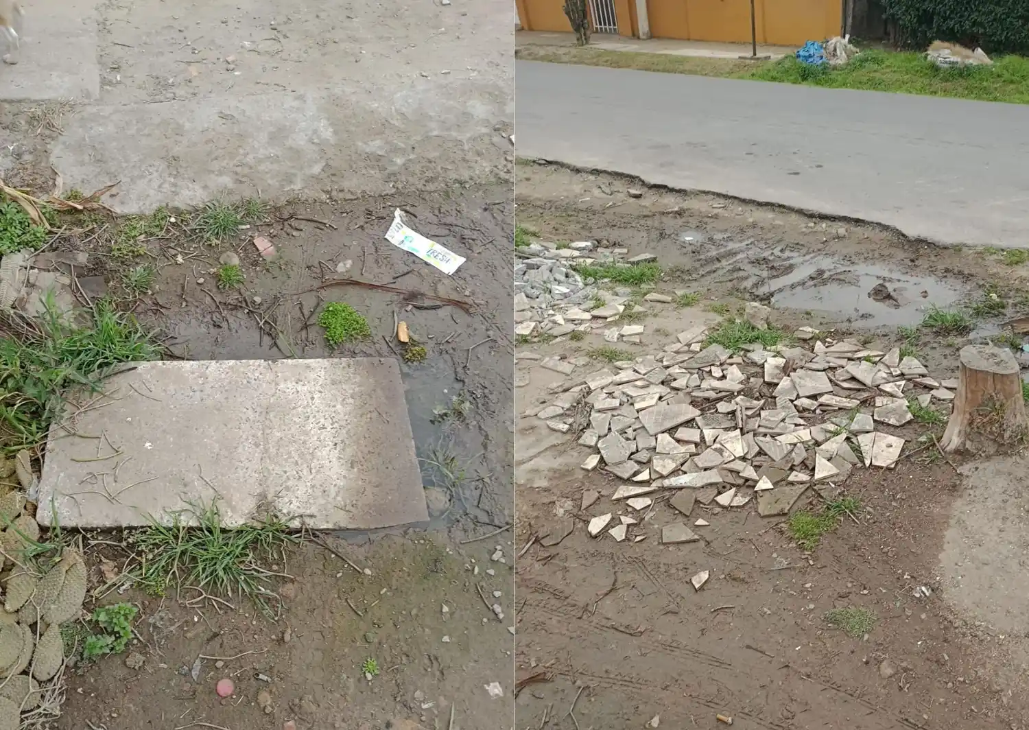 Calle Bozzano: están las cloacas tapadas desde hace 15 días