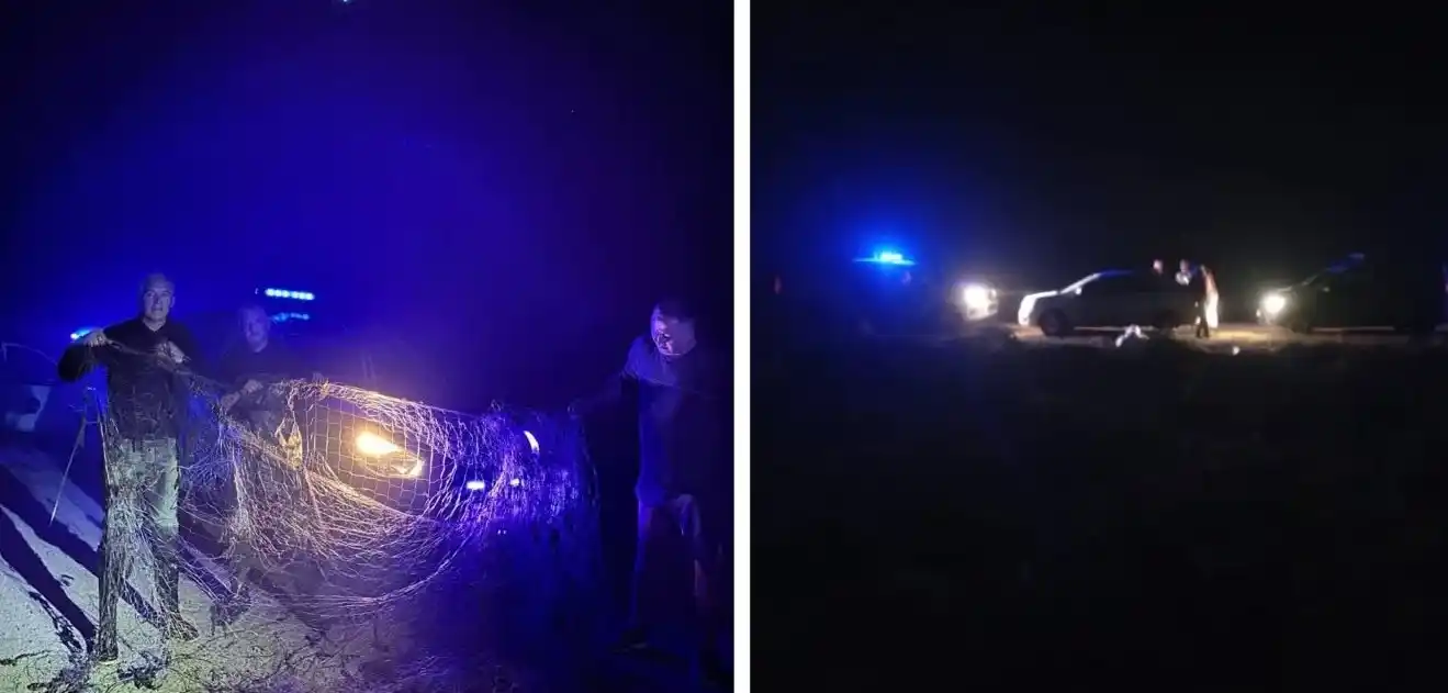 Sorprenden a pescadores furtivos con red en el Puente Girado