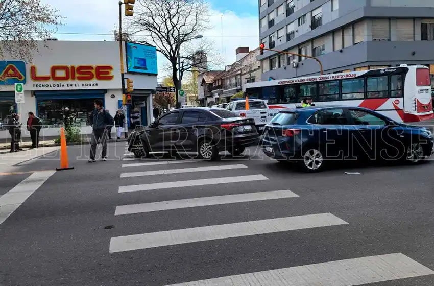 Atropellaron a una mujer en pleno centro