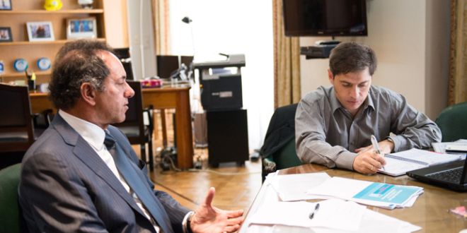 Scioli felicitó a Kicillof por el acuerdo alcanzado con el Club de París