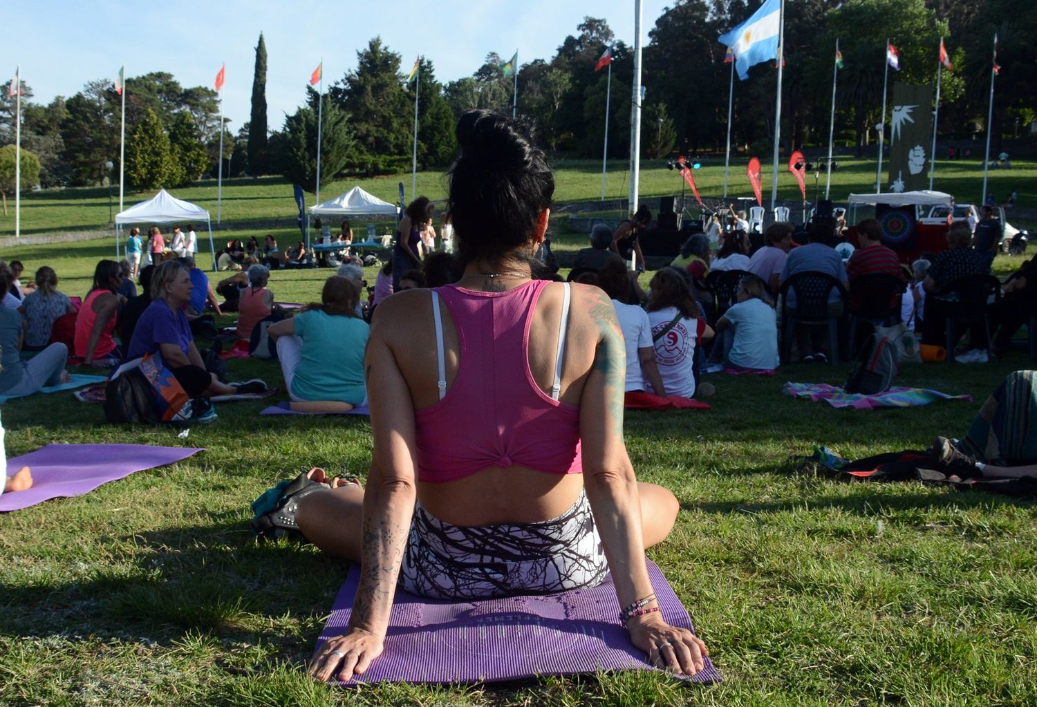 El festival se realizó en la Plaza de las Banderas.