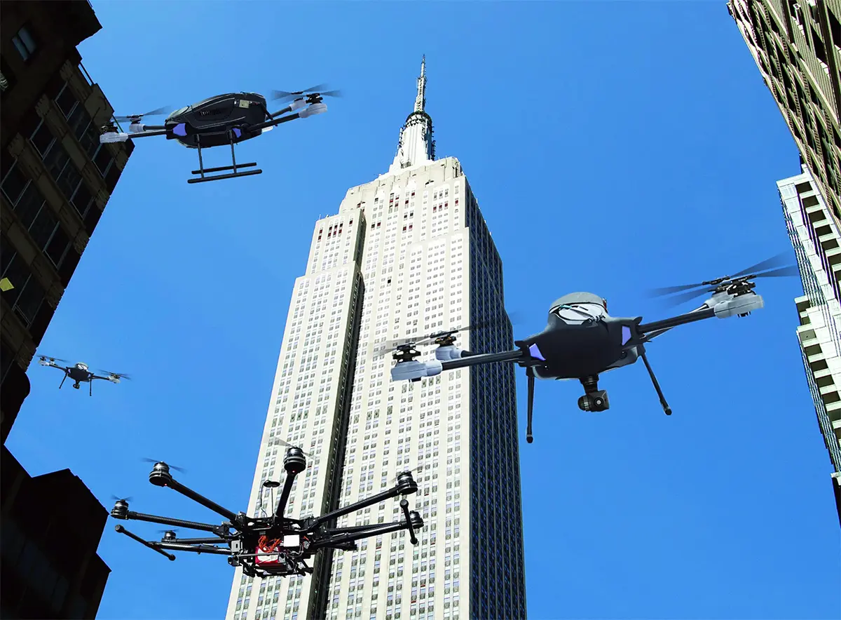 Nueva York utiliza drones para advertir de inundaciones