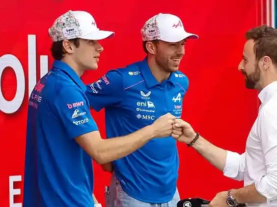 Colapinto y Gasly, los pilotos del equipo Alpine.