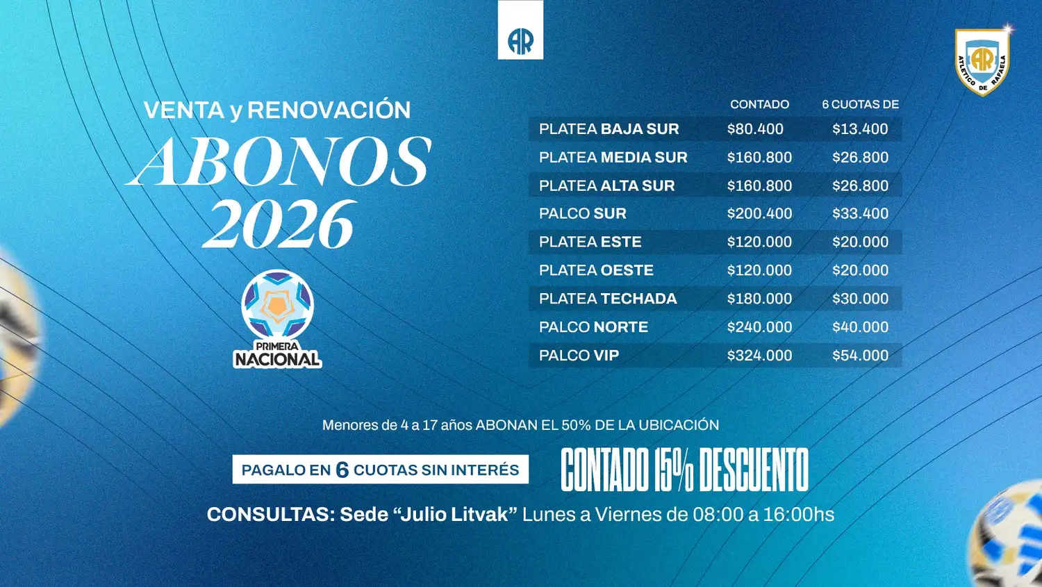 abonos atletico de rafaela