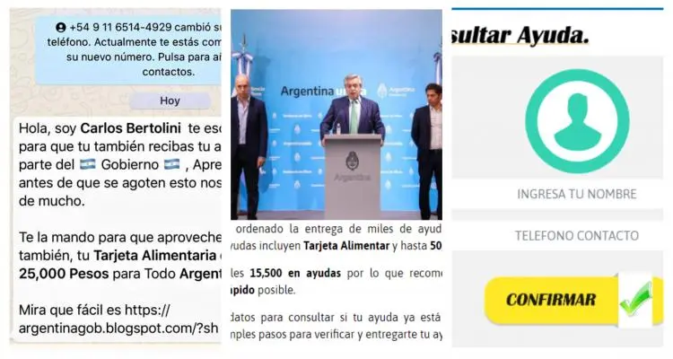 Advierten por intento de estafa con presuntos beneficios de la Tarjeta Alimentaria