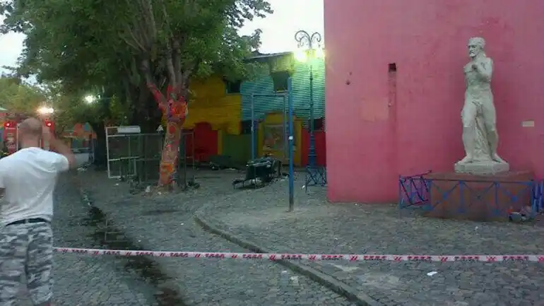Se incendió un conventillo en el barrio de La Boca
