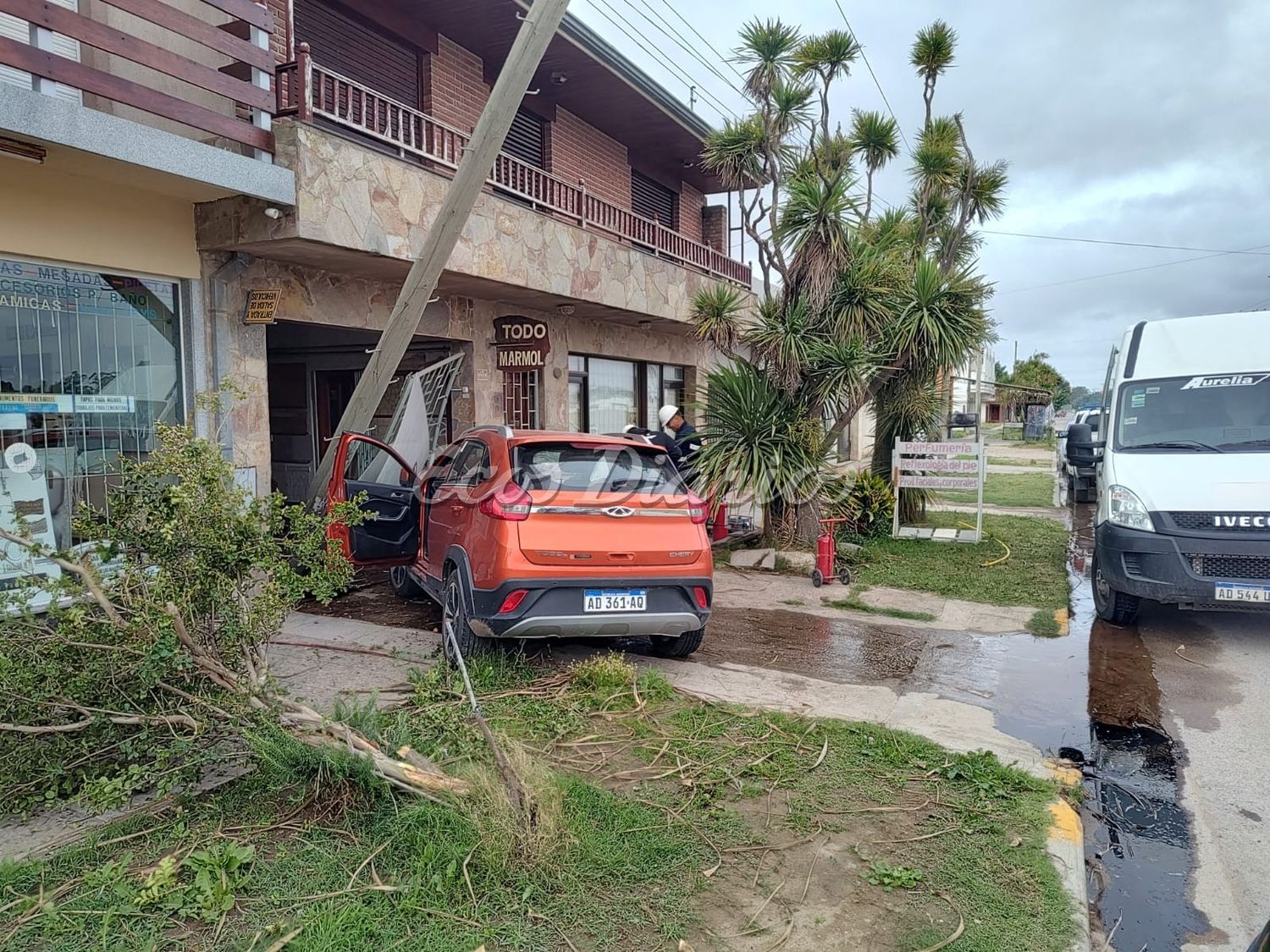 Perdió el control del auto