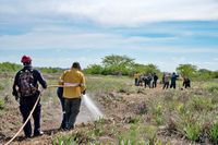 Formaciones de combate de incendios forestales para Guardaparques de la Provincia