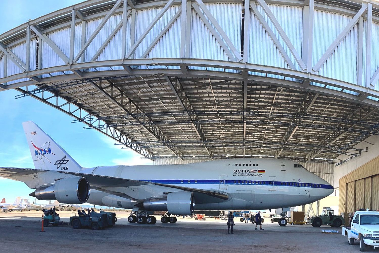 Llegó a su destino final uno de los 747 más particulares de la historia