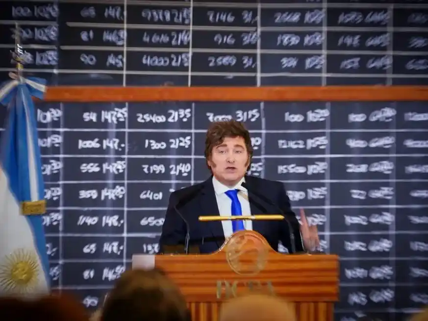 Javier Milei hablará por cadena nacional este jueves a las 21. Foto: Reuters