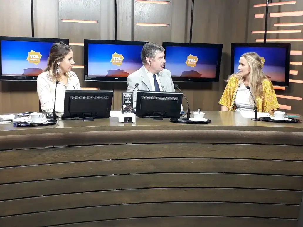 Guillermina Cadona, en el desayuno de "Tandil Despierta"