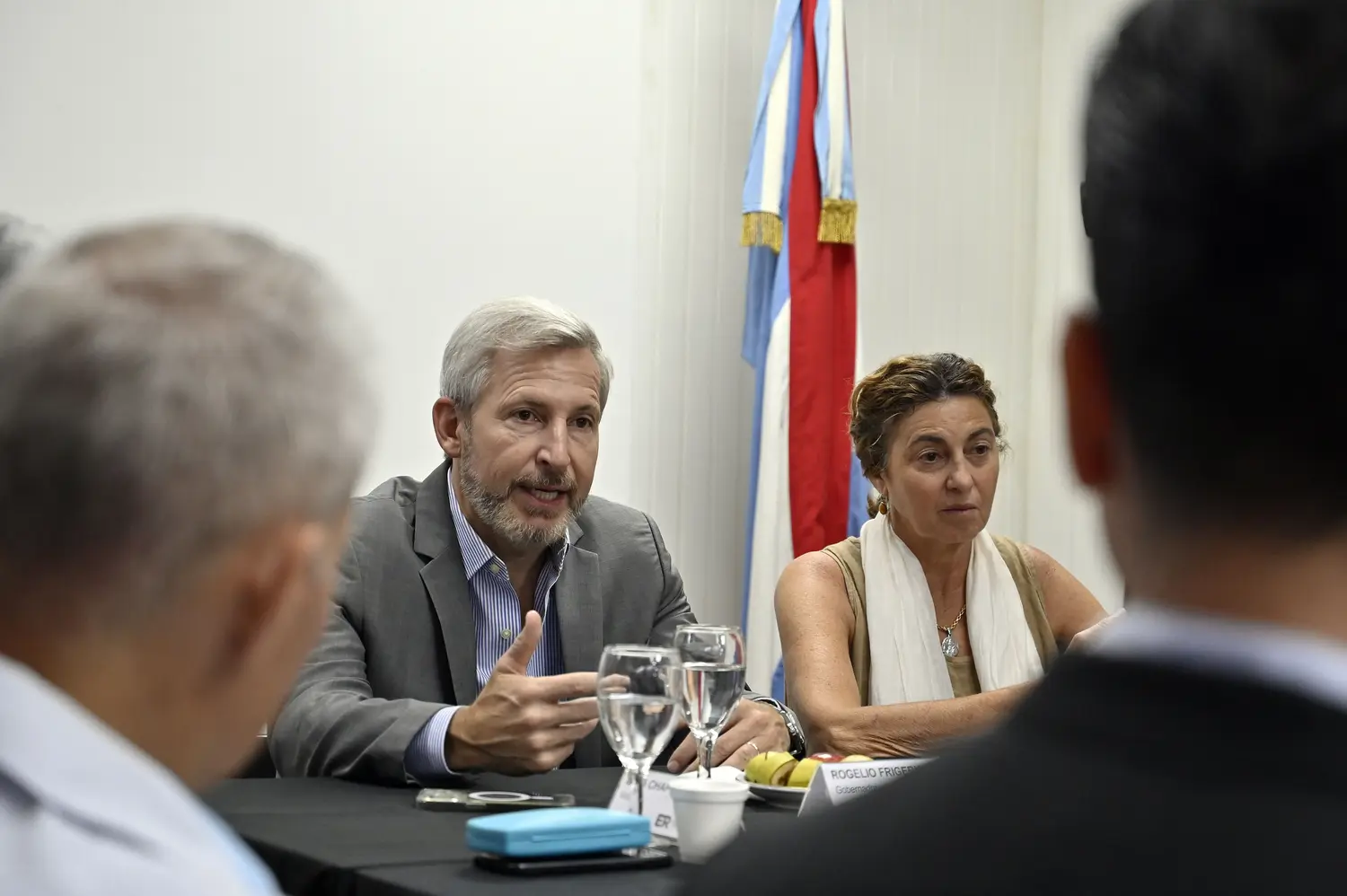 Frigerio mantiene ronda de reuniones con funcionarios nacionales