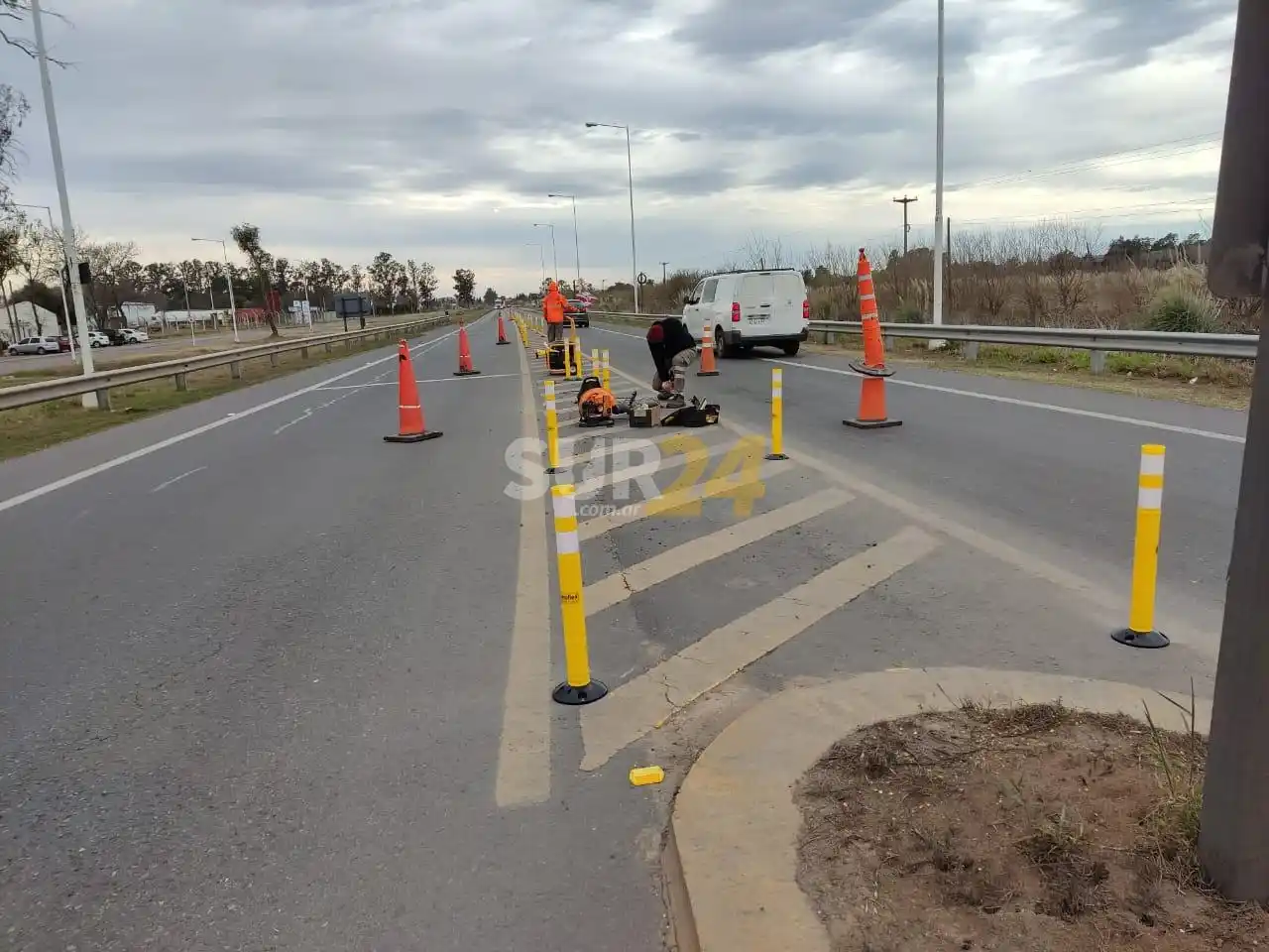Vialidad Nacional refuerza la señalización de Ruta Nacional 33 en Venado Tuerto