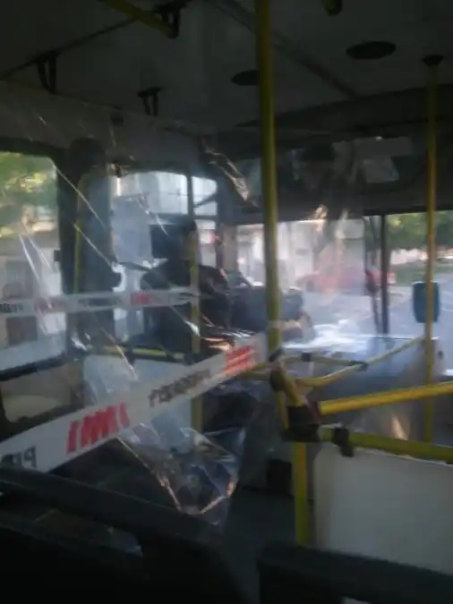 Así están trabajando los choferes de la empresa Buses Gualeguaychú 