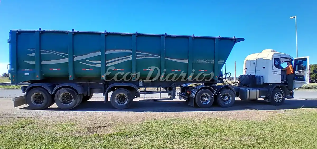 El transporte. Que conducía el hombre de Necochea que resultó sin lesiones