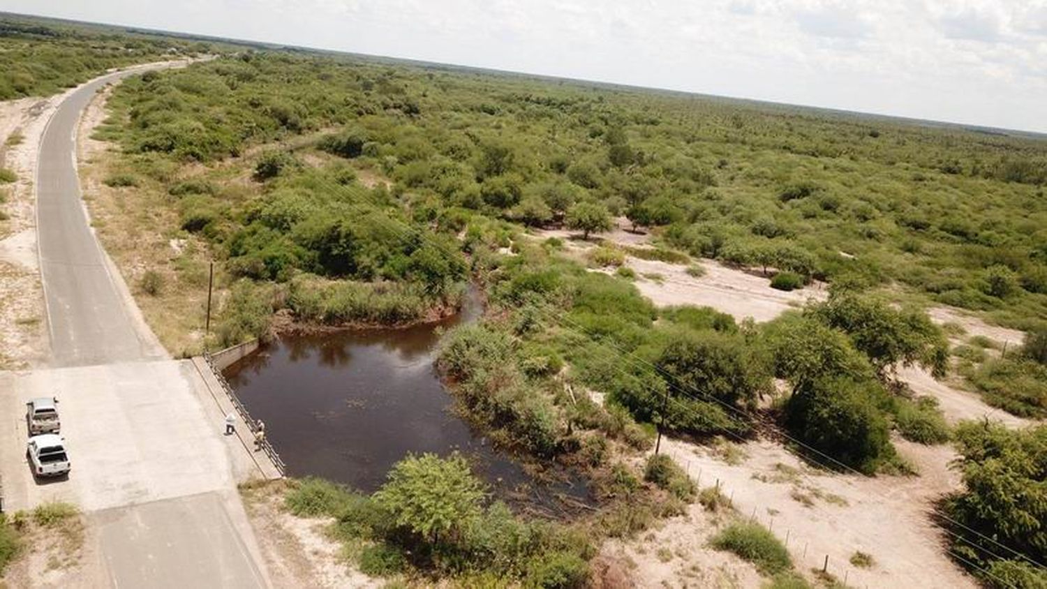 Merced a las obras ejecutadas por la provincia, el 
agua llegó de manera anticipada a San Martín Dos