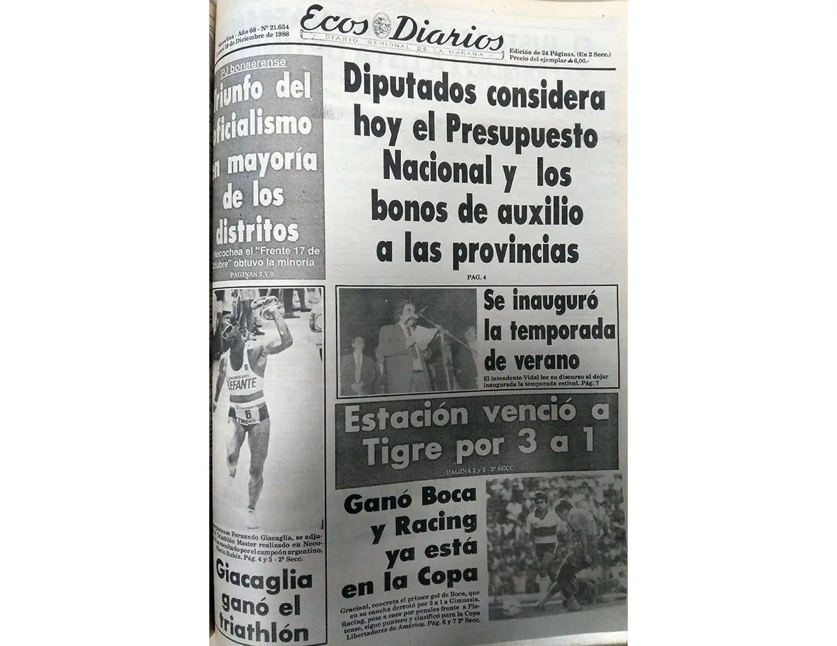 Lunes 19 de diciembre de 1988
