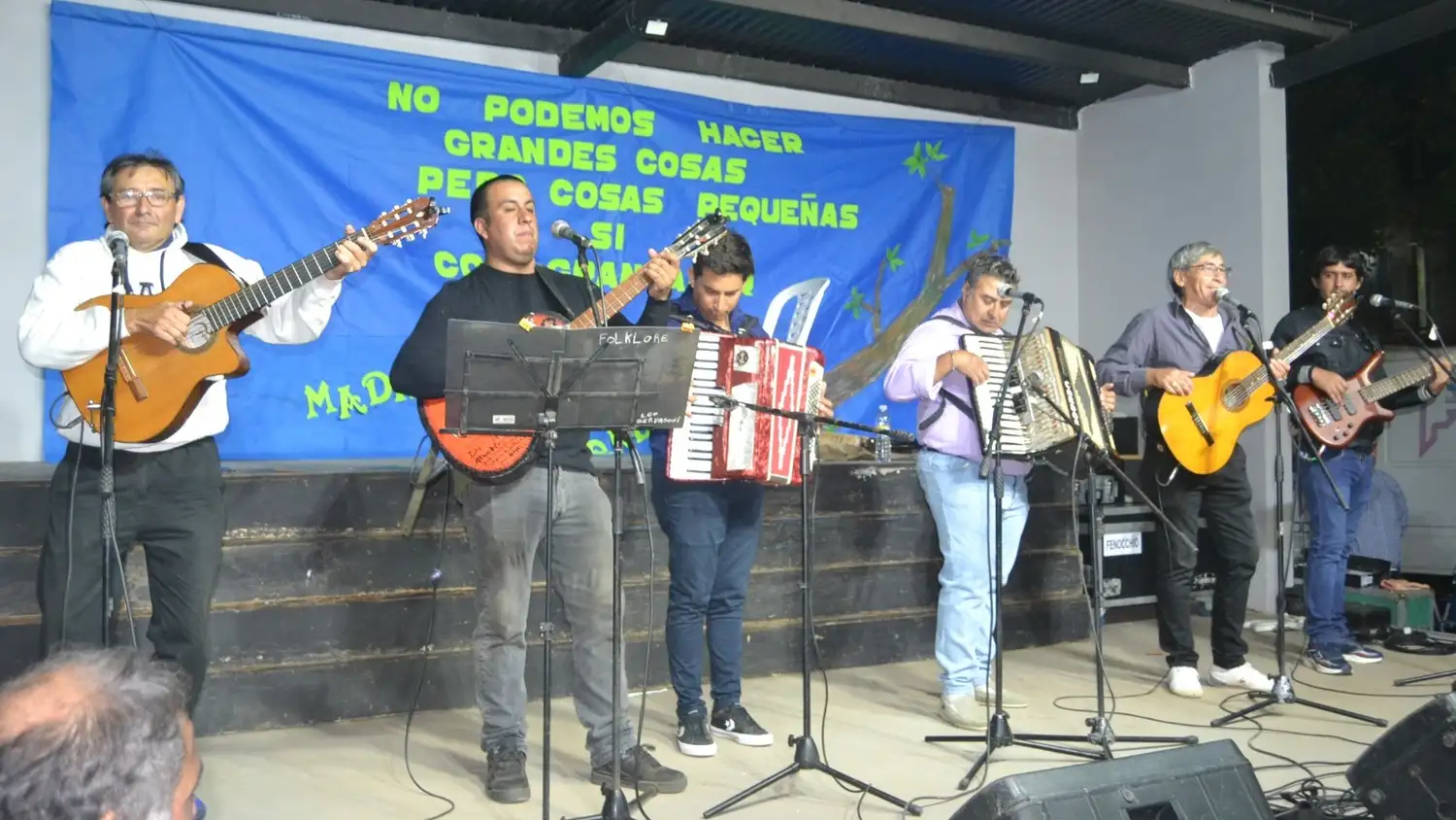 Exitosa peña solidaria en el Asilo de Ancianos