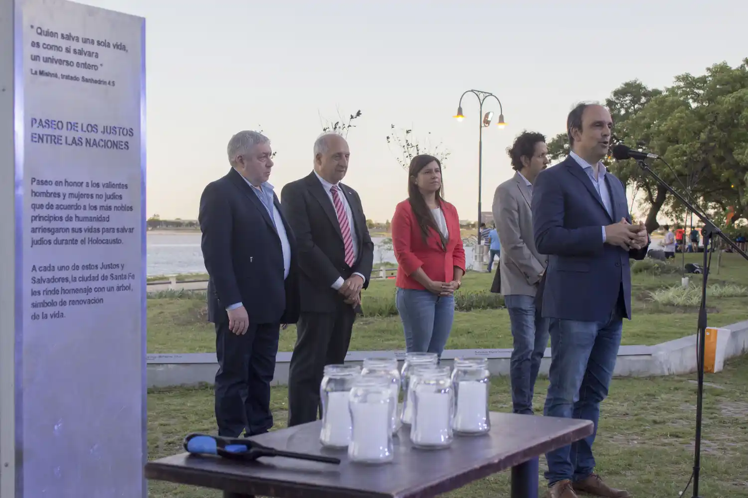 La DAIA destacó que Corral “deja como legado el Paseo de los Justos entre las Naciones”