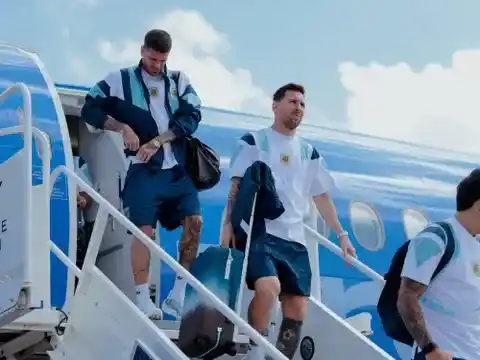La Selección Argentina llegó a Dallas en la previa del partido ante Austria