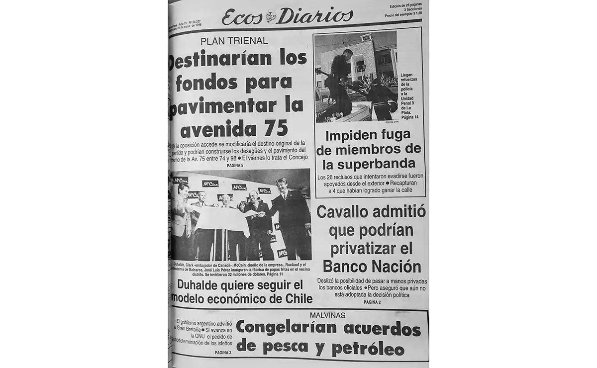 Miércoles 22 de mayo de 1996