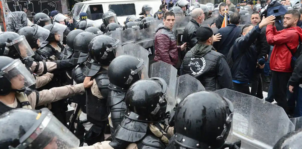 Hubo enfrentamientos con la policia