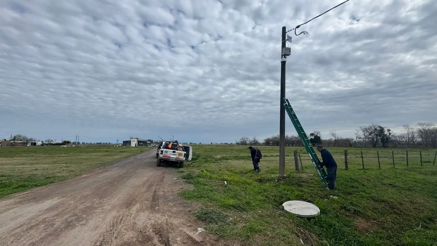 El Municipio de Ramallo instaló 10 nuevas cámaras de videovigilancia en Pérez Millán
