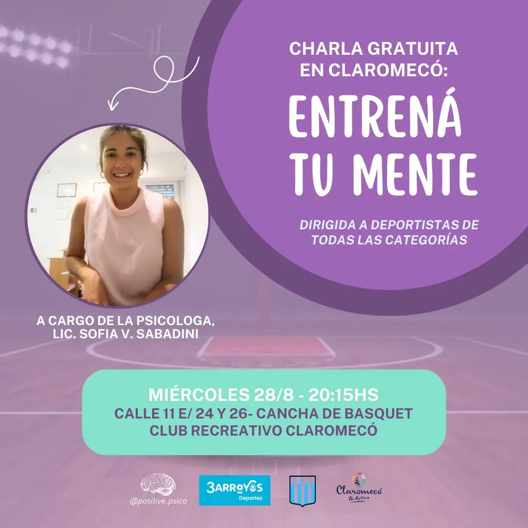 El miércoles, “Entrená tu mente” en Claromecó