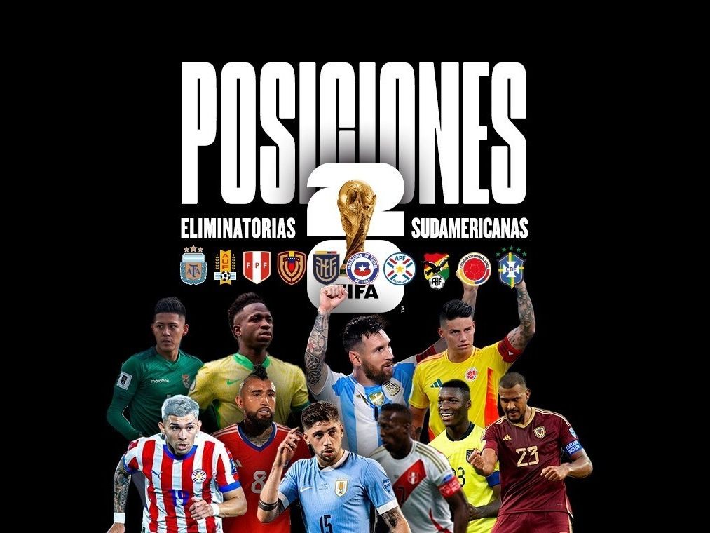 Así esta la tabla de posiciones de las Eliminatorias Sudamericanas.Folo: Olé