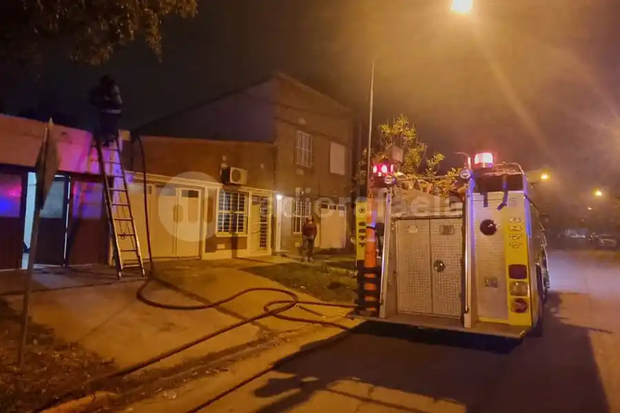 Incendio en una propiedad de una localidad cercana 