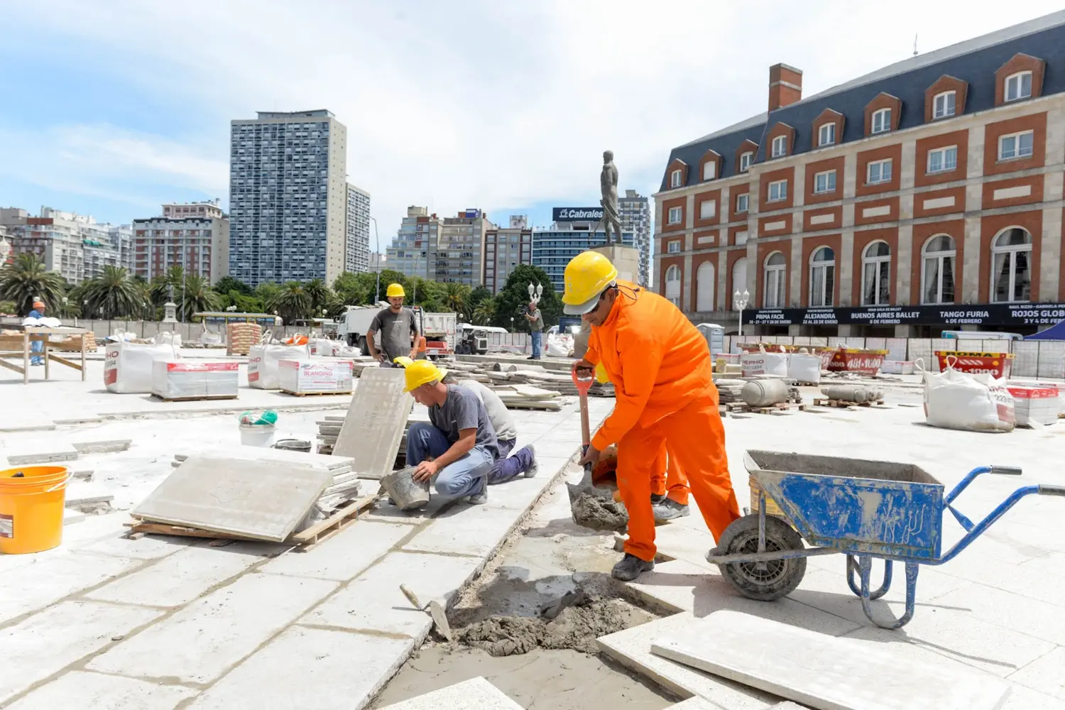Obras de renovación de la Rambla