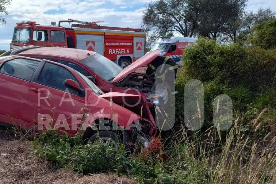 Fuerte accidente de tránsito en la zona rural de Lehmann