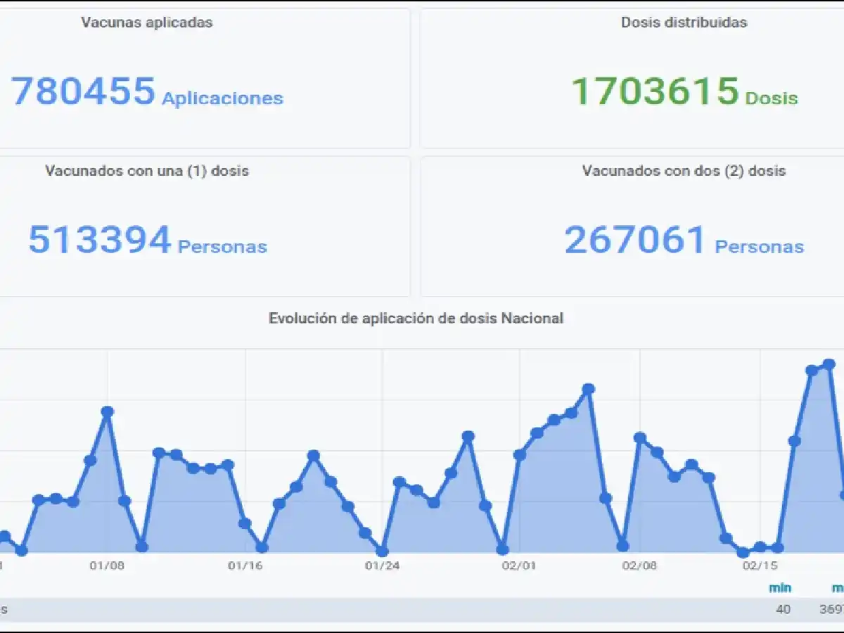 El Ministerio de Salud lanzó una web para seguir en tiempo real la distribución de vacunas en todo el país