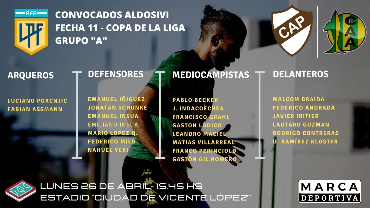 Vuelven los Insúa y Gil Romero en Aldosivi
