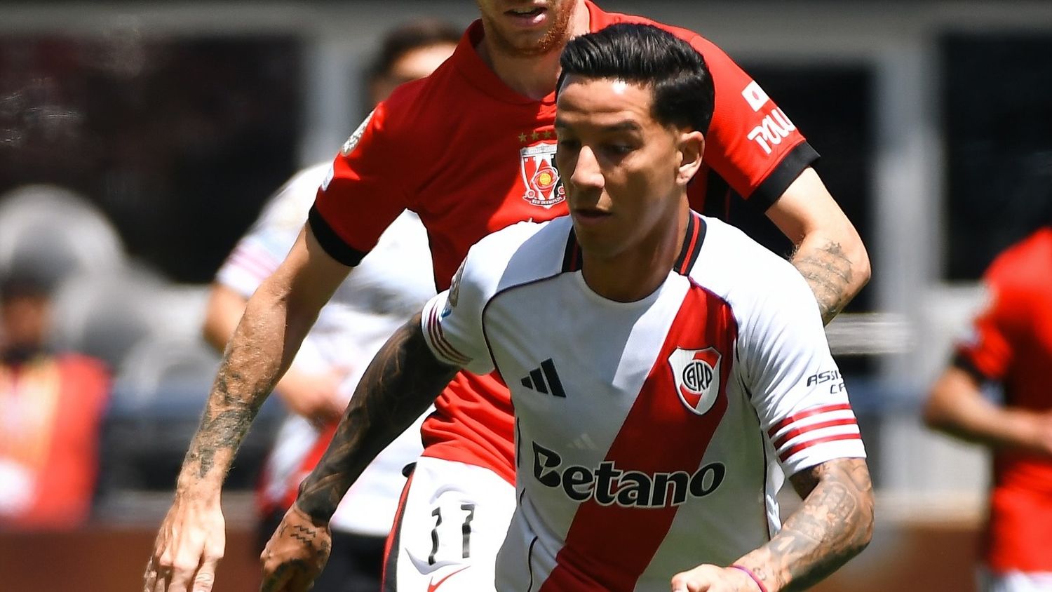 Driussi, entre la alegría del gol y el dolor por una seria lesión