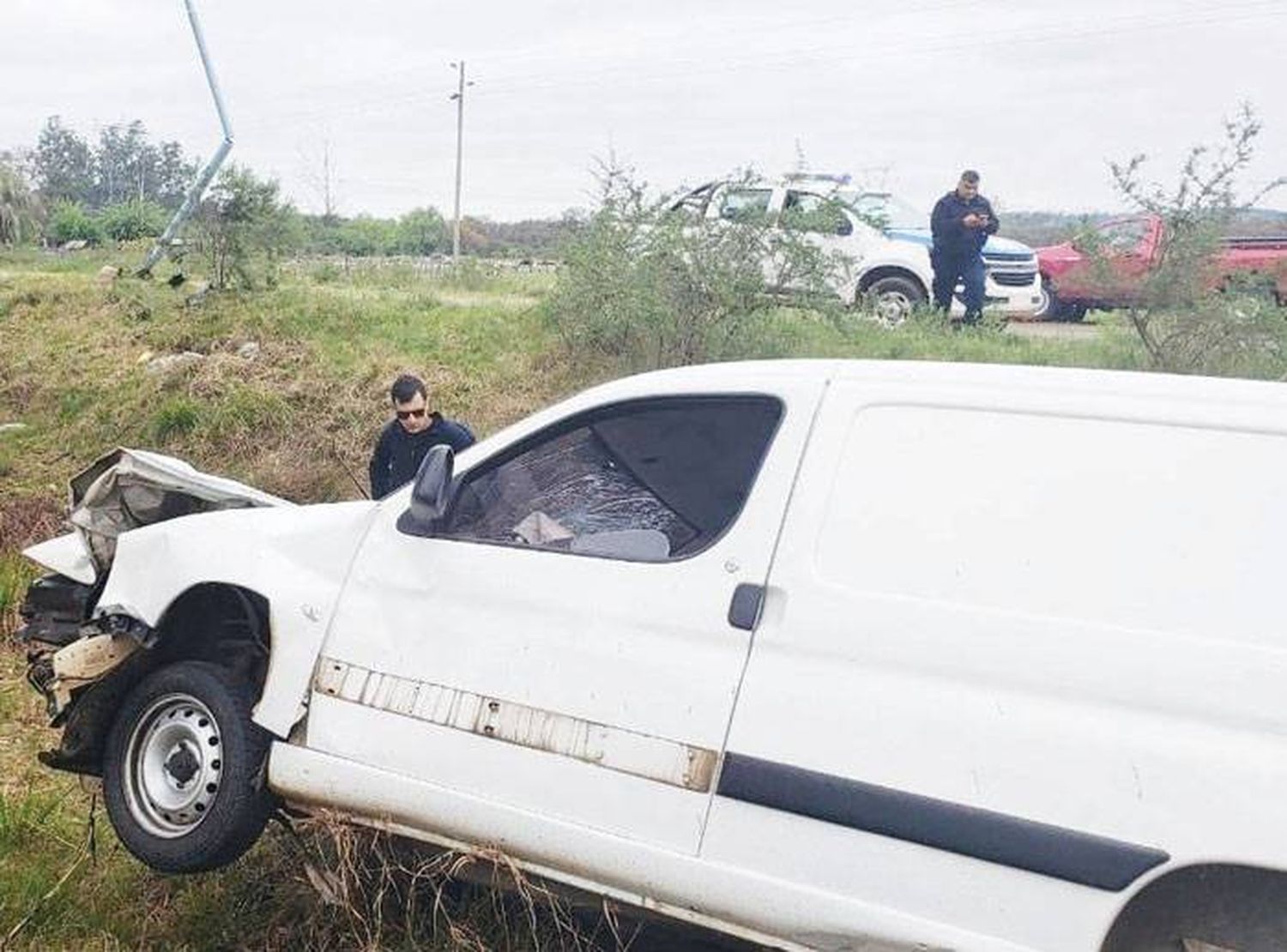 Fuerte accidente de tránsito en Ruta 4