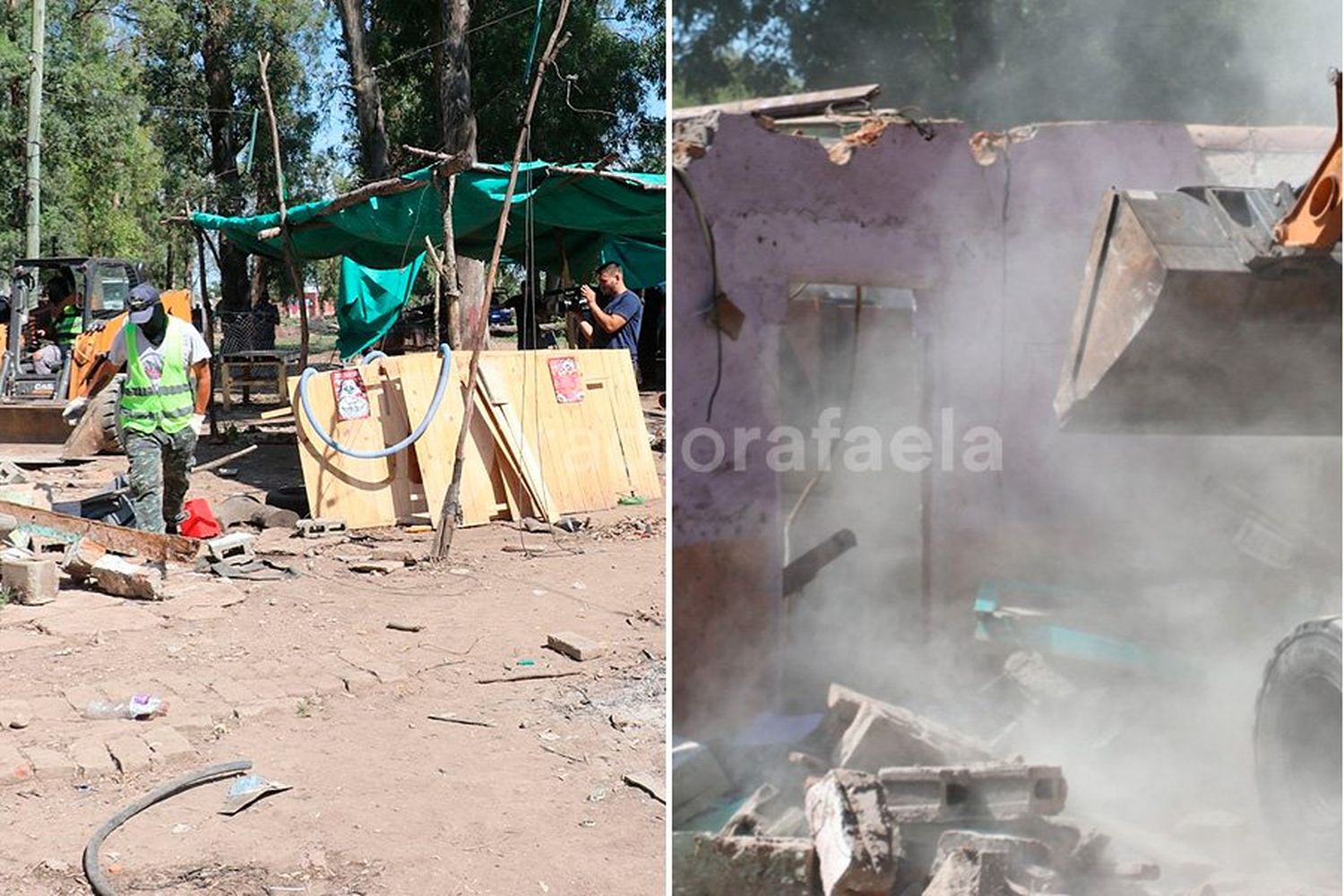 Derribaron en Frontera los tres primeros búnkers del departamento Castellanos