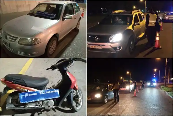 Secuestran autos y motos en distintos operativos de tránsito