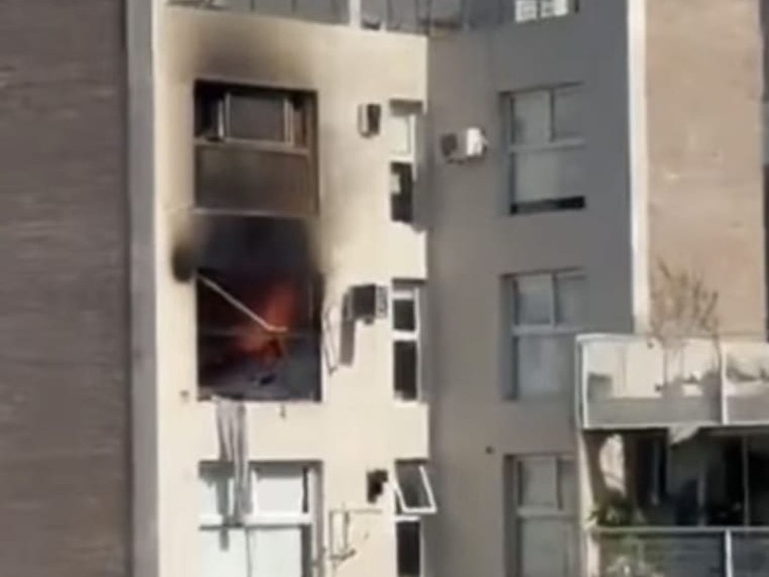 Un departamento del centro rosarino sufrió un incendio