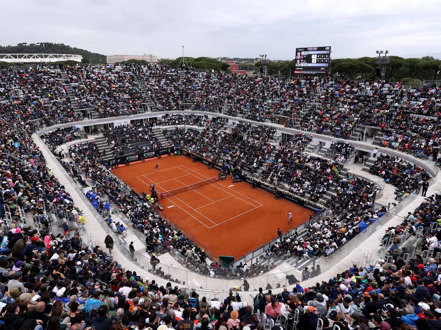 Roma albergará a siete tenistas argentinos a partir de hoy. Foto:ATP Tour