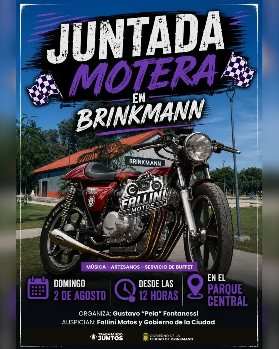Gran encuentro motero en Brinkmann este fin de semana: “Lo simple también tiene lo importante” - 1