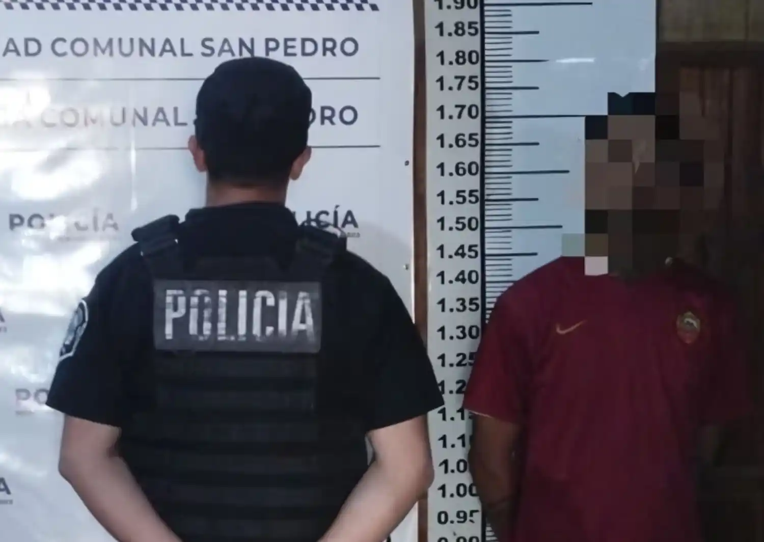 El sujeto fue trasladado a la Comisaría.