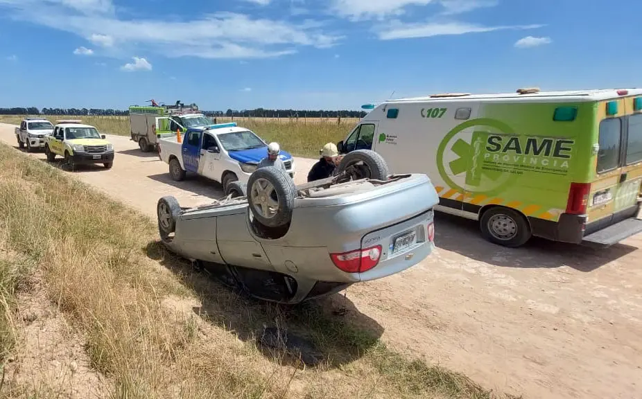 Varias personas lesionadas en accidentes en la zona rural