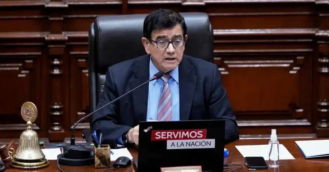 José Williams, presidente del Congreso de Perú.