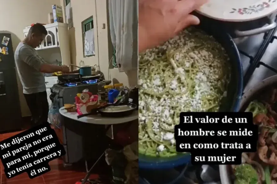 Ella trabaja, él es amo de casa y se volvieron virales en TikTok